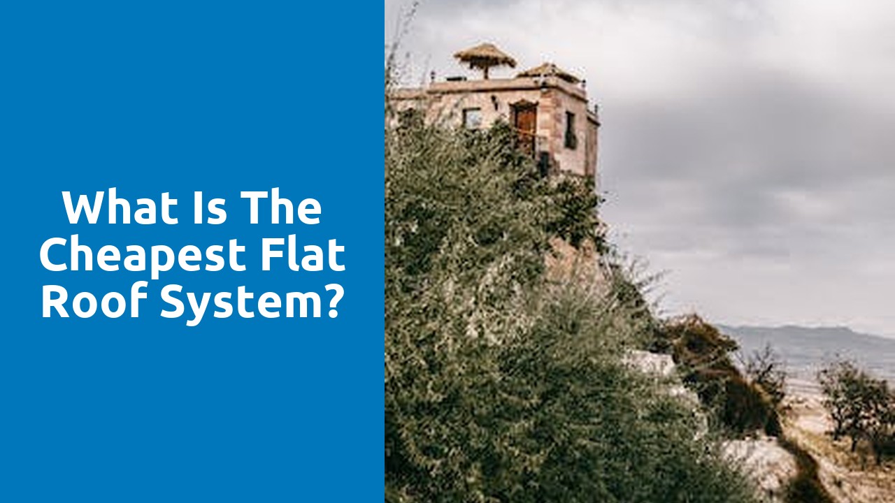 What is the cheapest flat roof system?