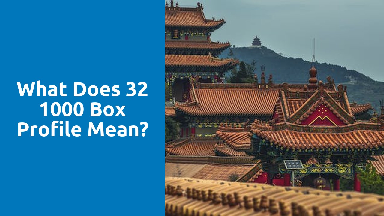 What does 32 1000 box profile mean?